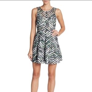 Parker Tropical Print Dress